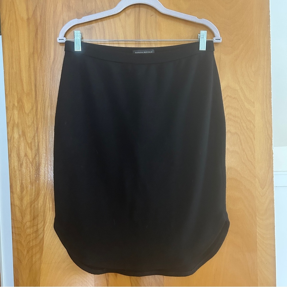 Banana Republic Black Pencil Petal Skirt